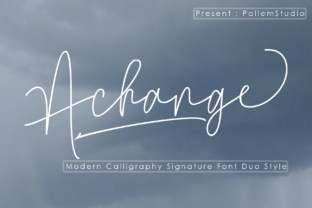 Achange Duo: A Script Handwritten Font for Editorial Design and Branding