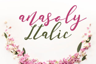 Anasoly Italic: A Script Handwritten Font for Editorial Design and Branding