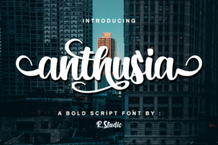 Anthusia: A Script Font That Elevates Editorial Design