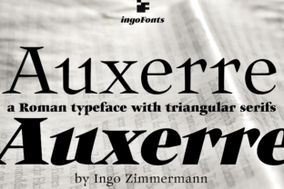 Auxerre: A Modern Serif Font for Creative Branding