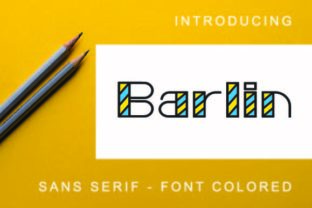 Barlin Colored: A Light and Summery Sans Serif Font for Modern Web Design