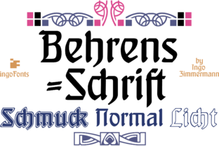 Behrens-Schrift: A Timeless Blackletter Font for Modern Design