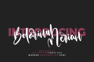 Belarimul Meriam: A Script Handwritten Font for Editorial Design