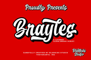 Brayles: A Script Handwritten Font for Creative Crafters and Designers