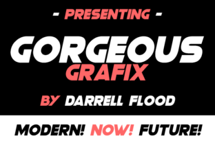 Gorgeous Grafix: A Bold Sans Serif Font for Creative Product Design
