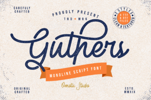 Guthers: A Script Handwritten Font with Real Design Impact