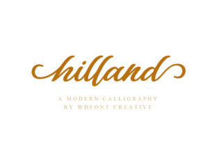 Hilland: A Romantic Script Font for Handmade Creators