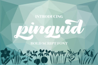 Pinguid: A Bold Script Font for Creative Crafters and Designers