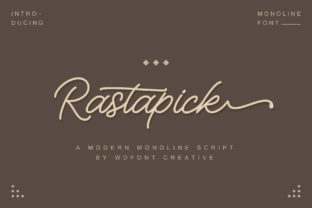 Rastapick: A Script Handwritten Font for Creative Product Design