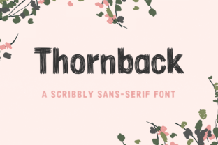 Thornback: A Bold Sans Serif Font for Campaign Creativity